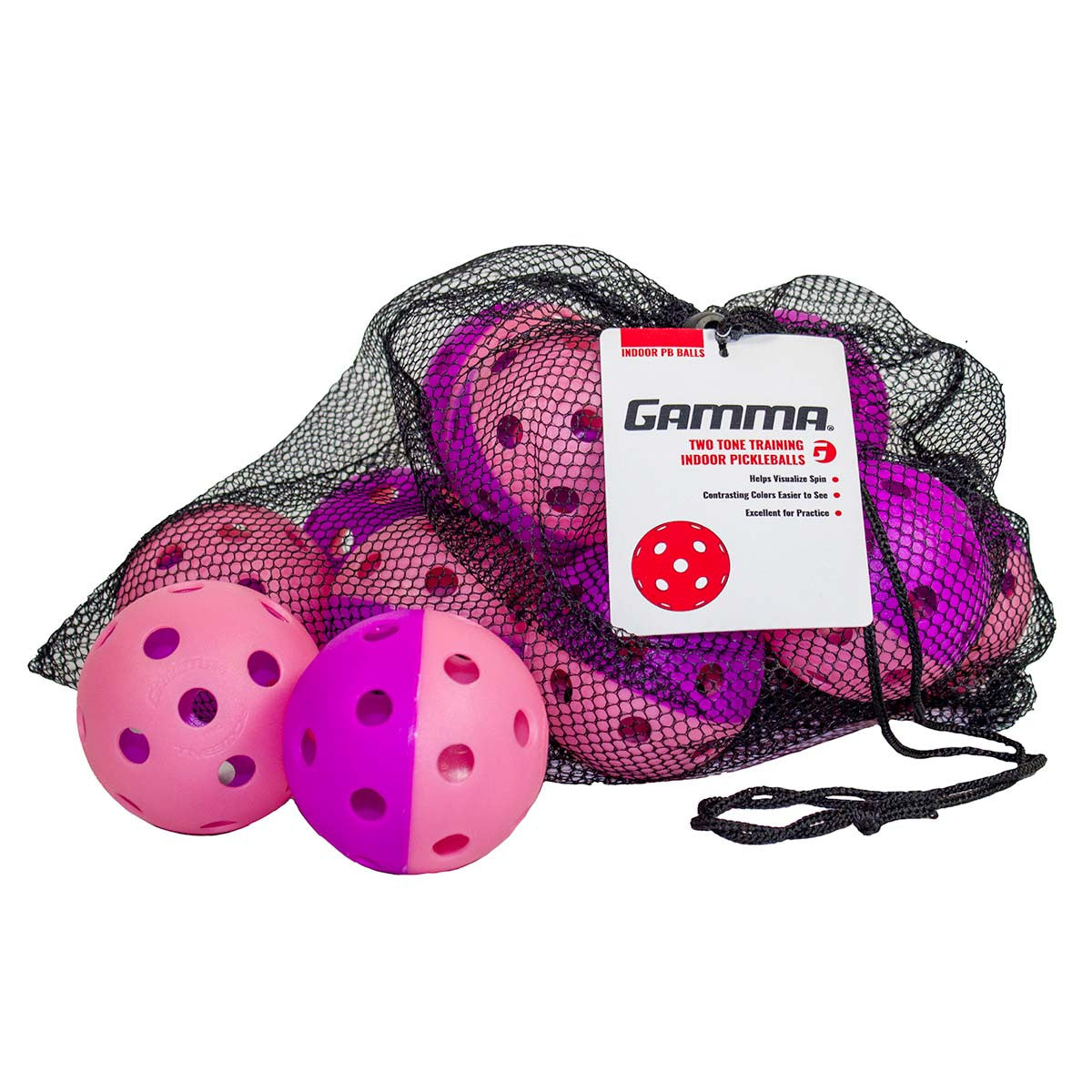GAMMA - Indoor Two-Tone Training Pickleballs