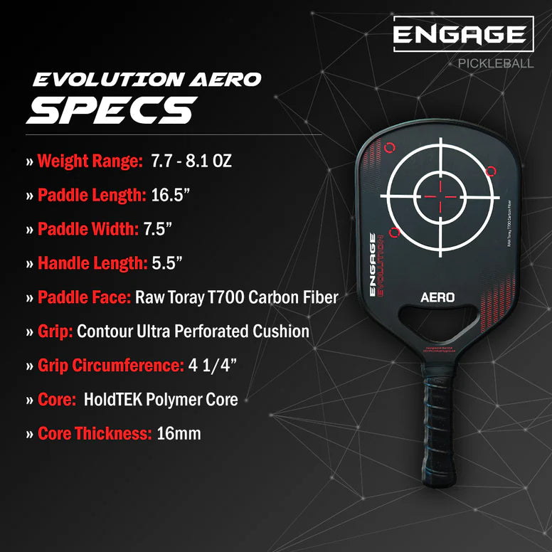 Engage Pickleball - Aero / Raw Today T700 / Hybrid