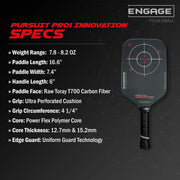 Engage Pickleball - Pursuit Pro1 Innovation 15.2mm