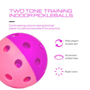 GAMMA - Indoor Two-Tone Training Pickleballs