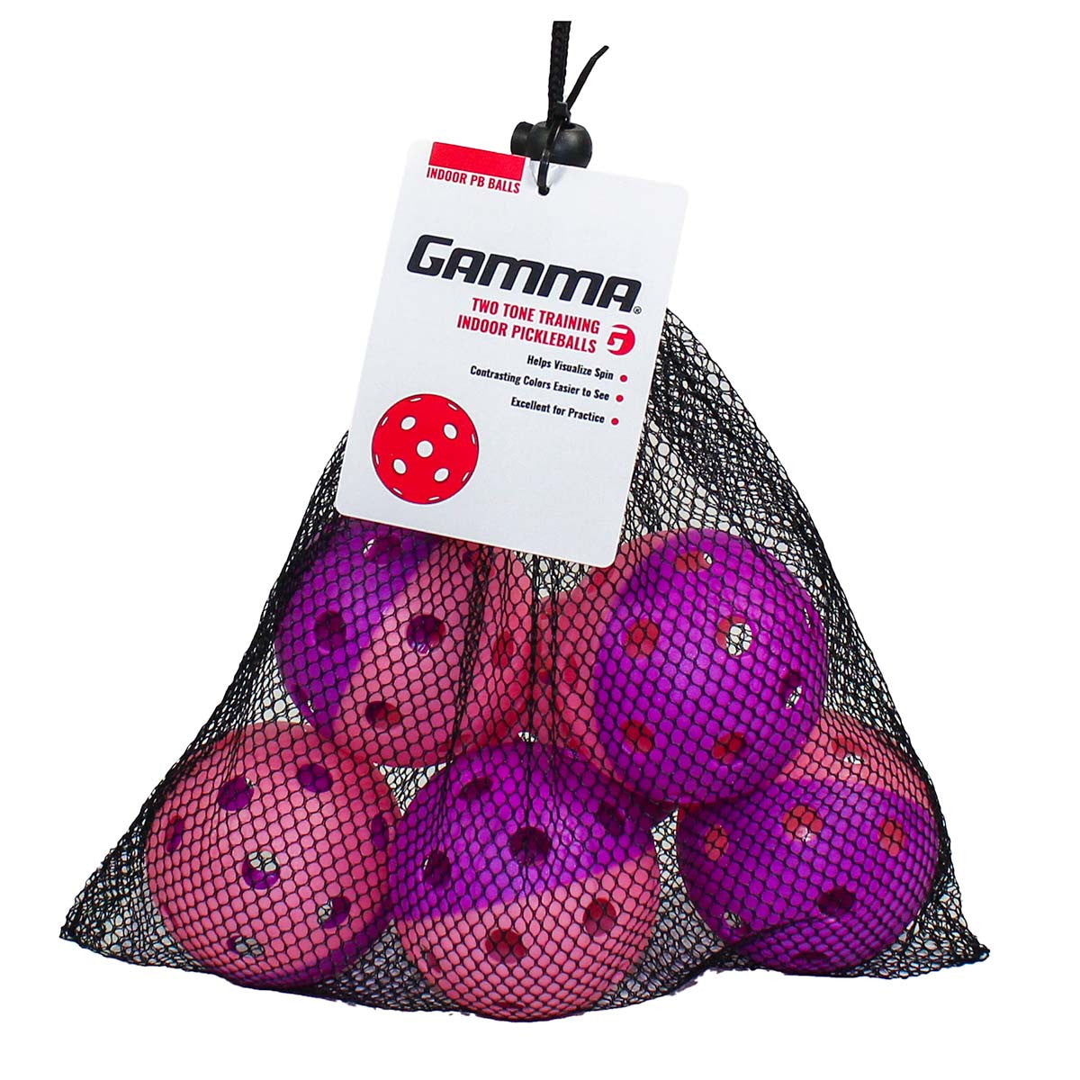 GAMMA - Indoor Two-Tone Training Pickleballs