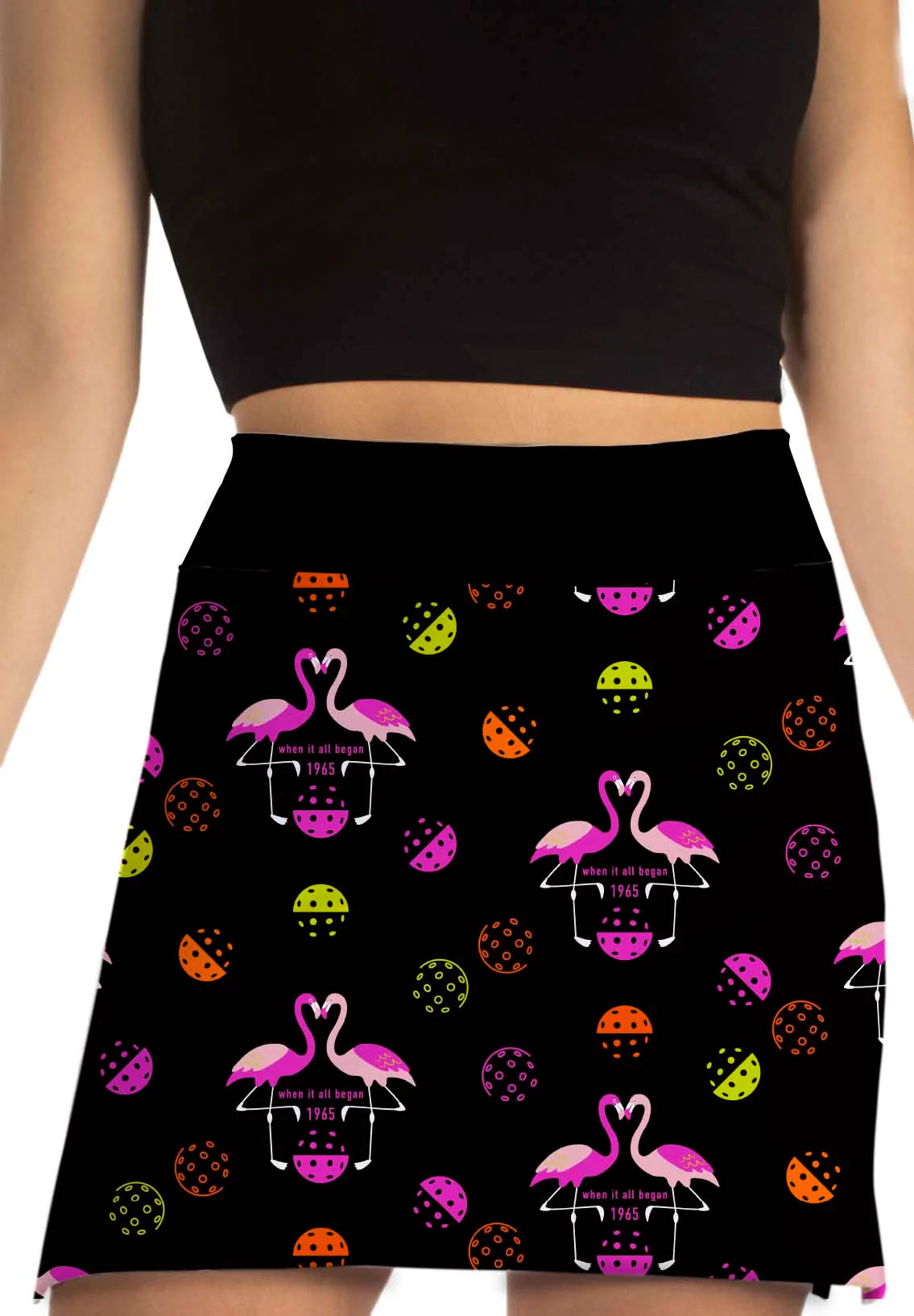 PB1965 Women's Skort Flamingo Print